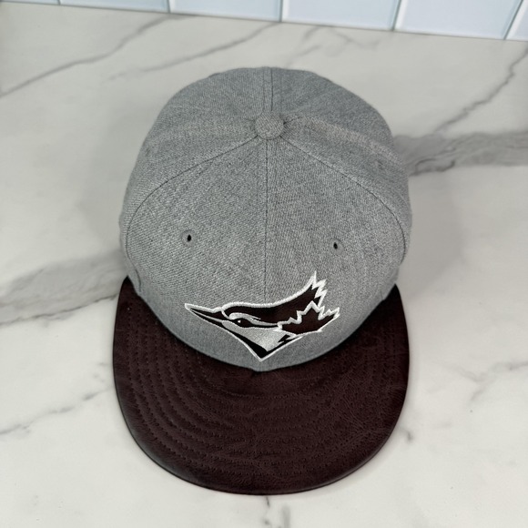 Toronto Blue Jays Hat Cap Strap Back Mens Large Gray MLB Baseball 9FIFTY New Era